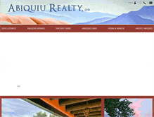 Tablet Screenshot of abiquiuland.com